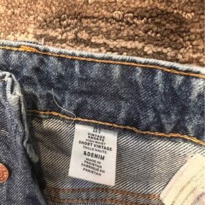 H&M high waist denim shorts size 2